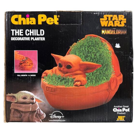 Chia Pet The Child Star Wars The Mandalorian Planter - Picture 1 of 5